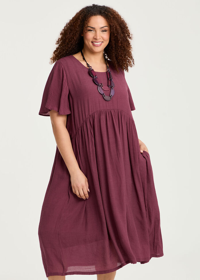 Christine Floaty Sleeve Dress, , hi-res