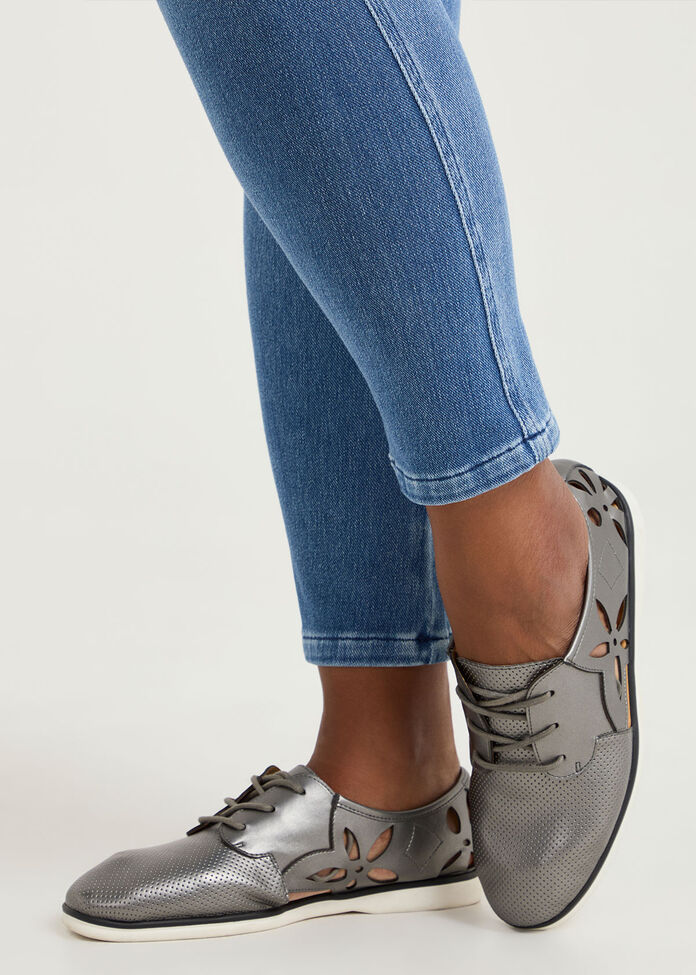Flower Lasercut Brogue, , hi-res