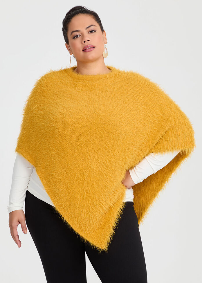Fuzzy Poncho, , hi-res