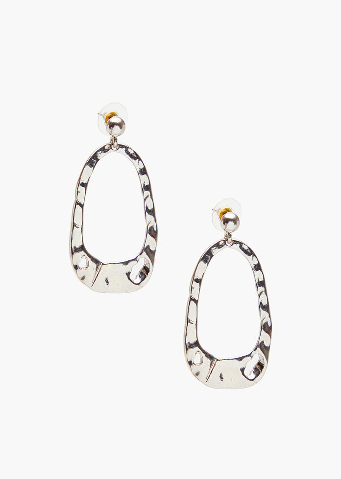 Statement Silver Earrings, , hi-res