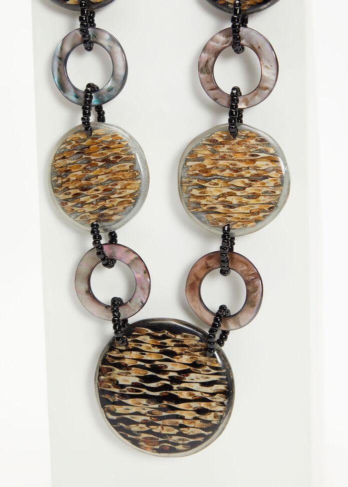 Circles Resin Necklace, , hi-res