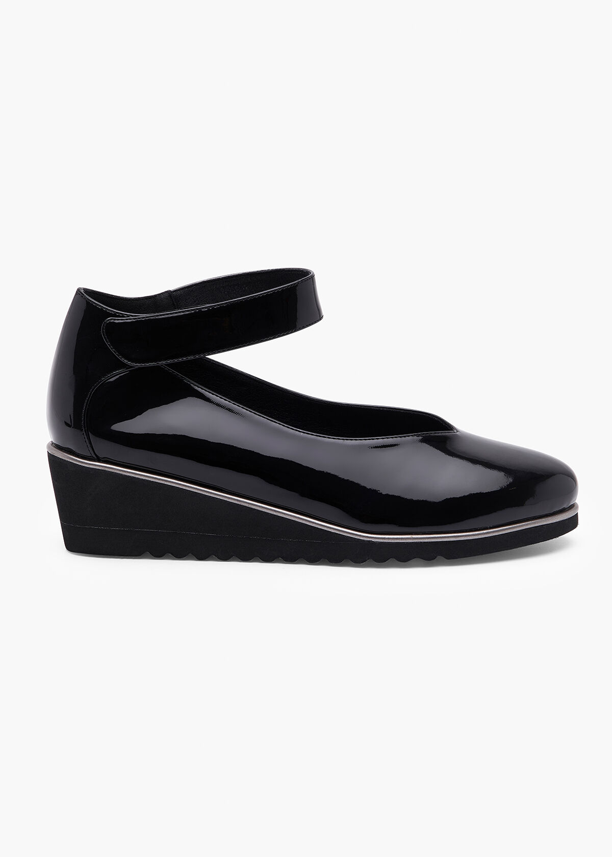 Wedge Ankle Strap Court