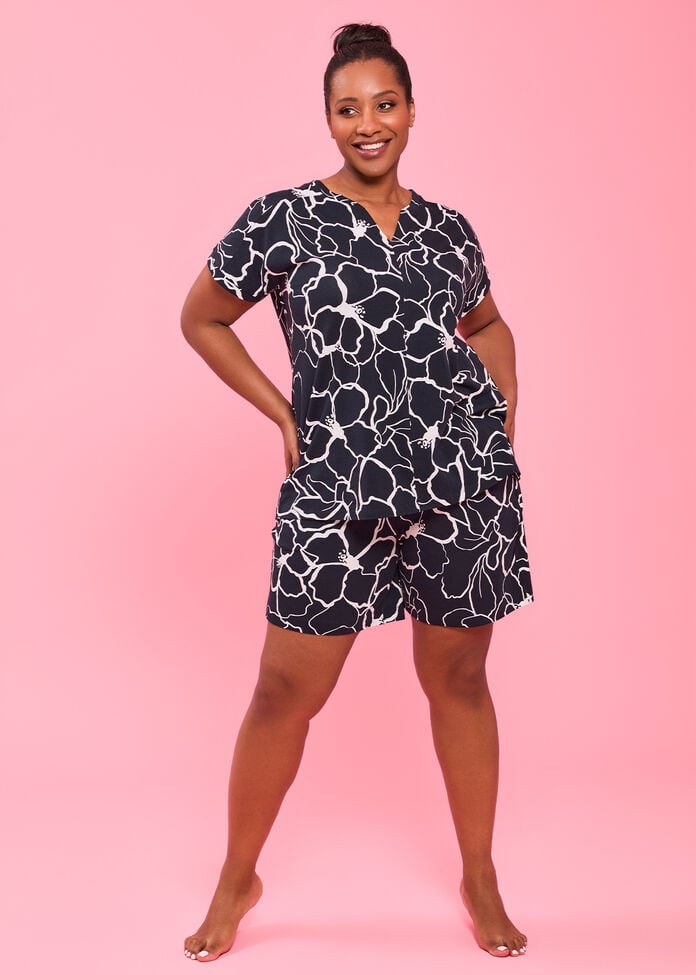 Australian Cotton Flora Pj Short, , hi-res