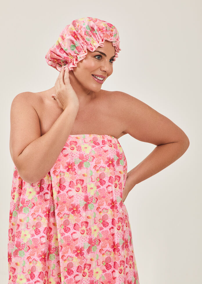 Printed Shower Cap, , hi-res
