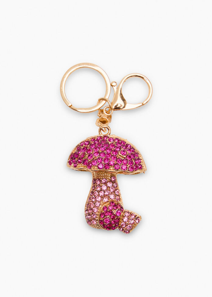 Bling Mushroom Keychain, , hi-res