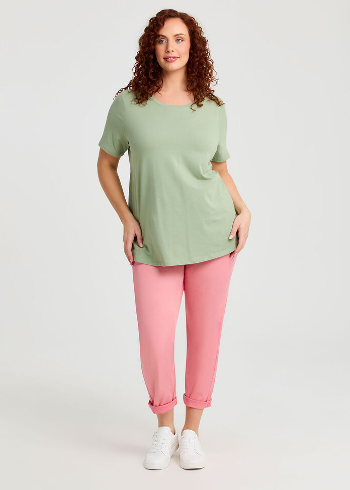 Good Earth Australian Cotton Crew Neck T-shirt, , hi-res