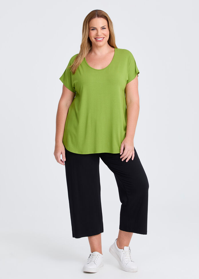 Natural Round Neck Everyday T-shirt, , hi-res