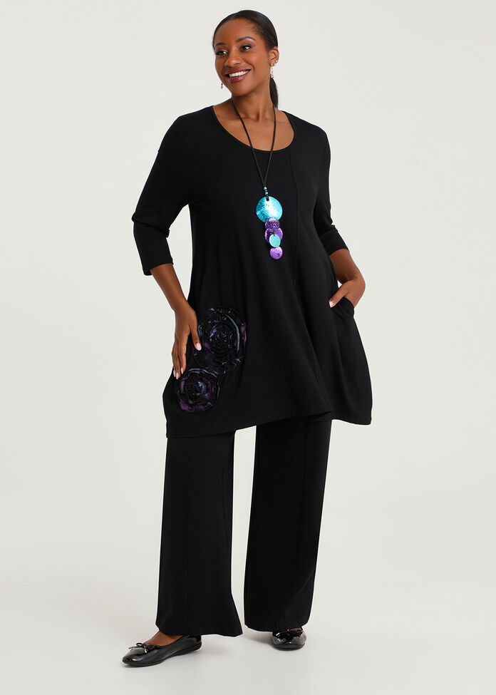 Spliced Burnout Tulip Tunic, , hi-res