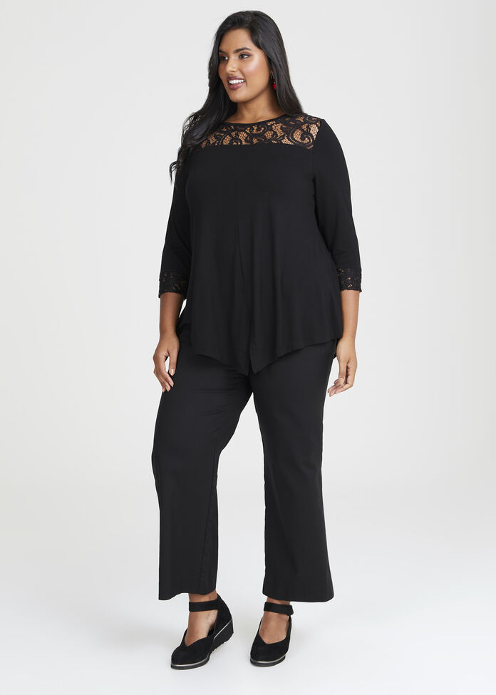 Shop Plus Size Natural Evie Tunic in Black | Taking Shape AU