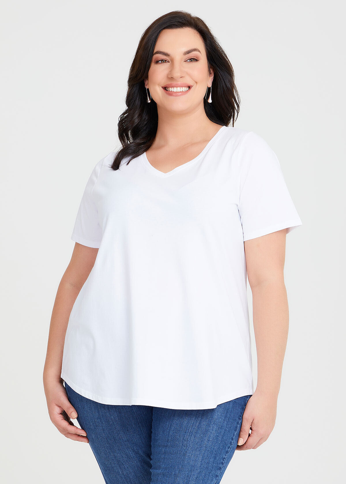 Australian Cotton V neck T Shirt