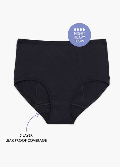 Plus Size Period Leak Proof Undies Night Heavy