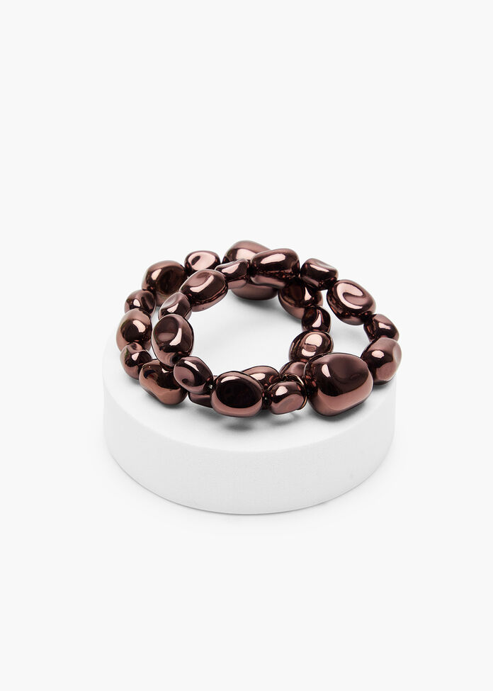 Metallic Stretch Bracelet Set, , hi-res