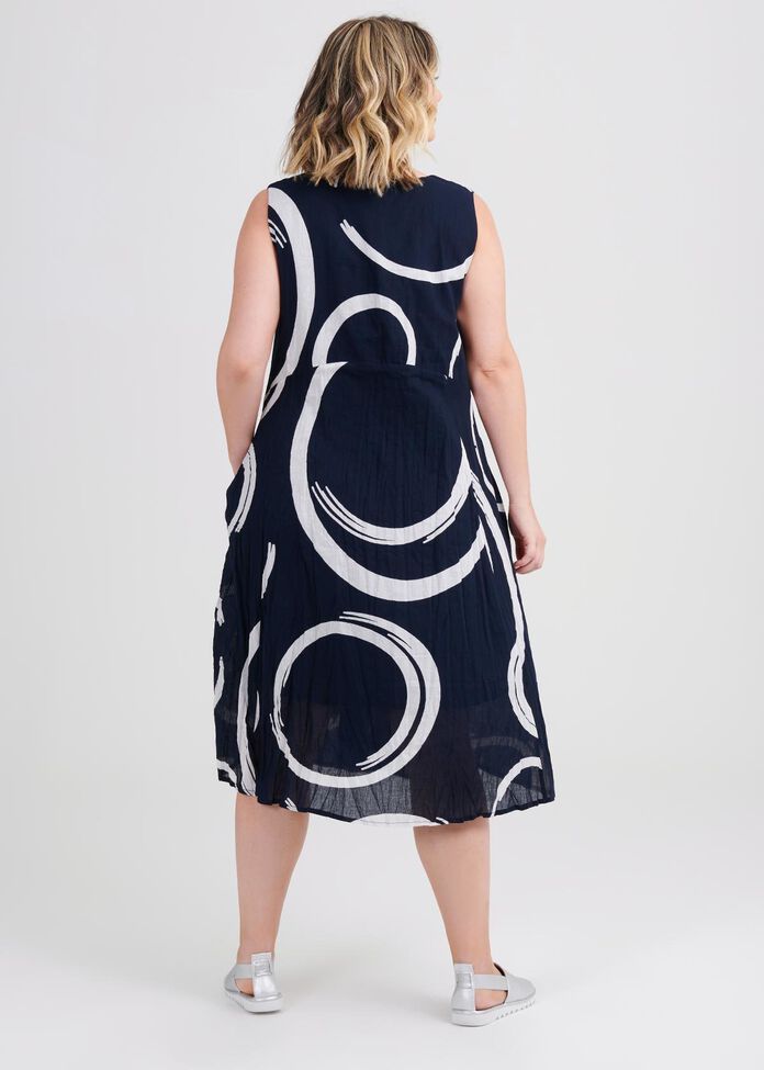 7400072 Powder Tiered Hem Dress