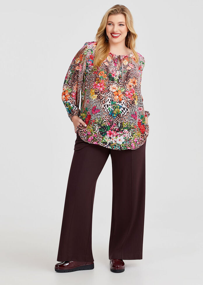 Ponte Harper Wide Leg Pant, , hi-res