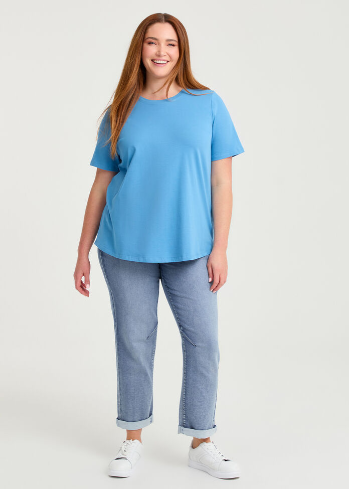 Organic Cotton Crew Neck T-shirt, , hi-res