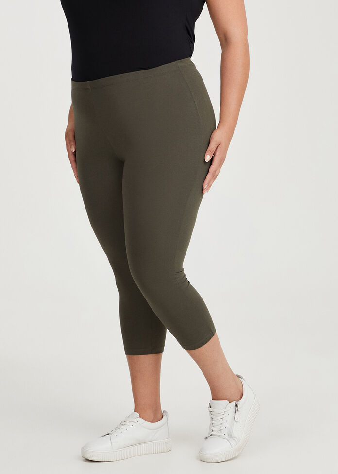 Good Earth Australian Cotton Crop Legging, , hi-res
