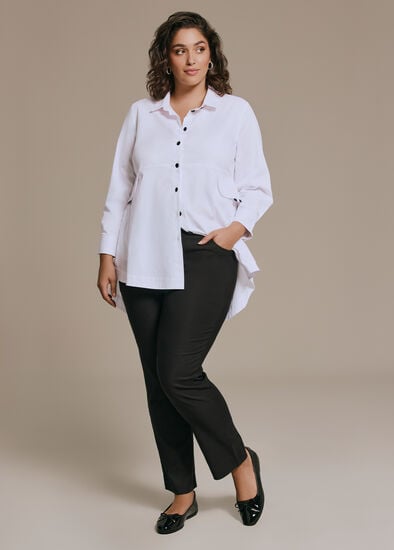 Plus Size Editorial Pocket Full Length Pant