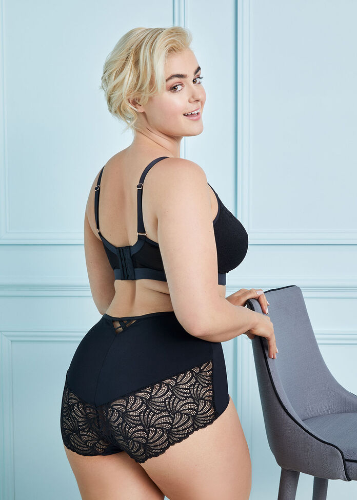 Lace Brief Keyhole Back, , hi-res