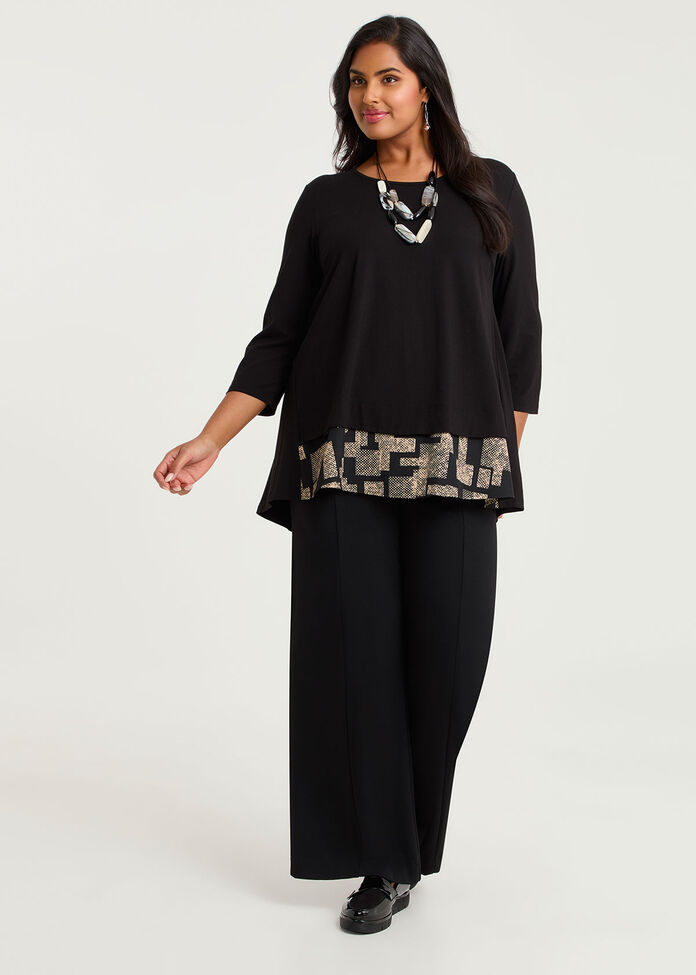 Tab Back Spliced Natural Top, , hi-res