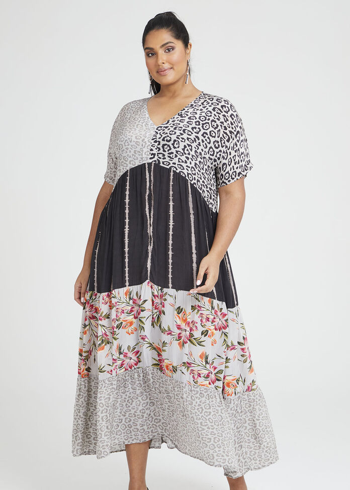 Natural Antigua Tier Dress, , hi-res