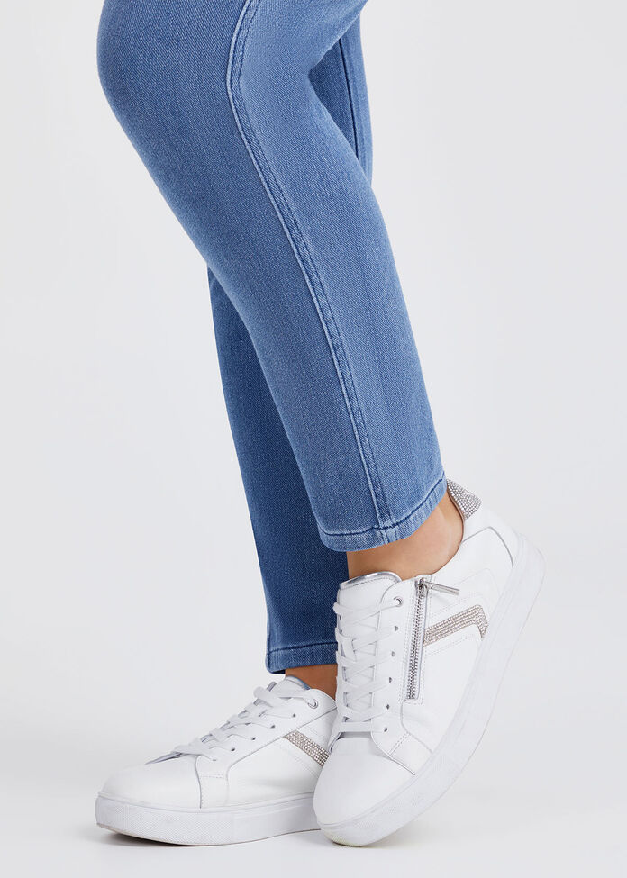 Orthotic Bling Side Zip Sneaker, , hi-res