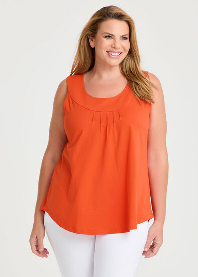 Plus Size Good Earth Australian Cotton Element Tank 