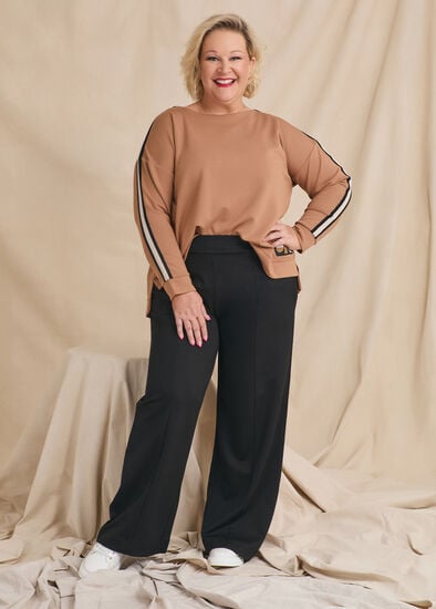 Plus Size Ponte Harper Wide Leg Pant