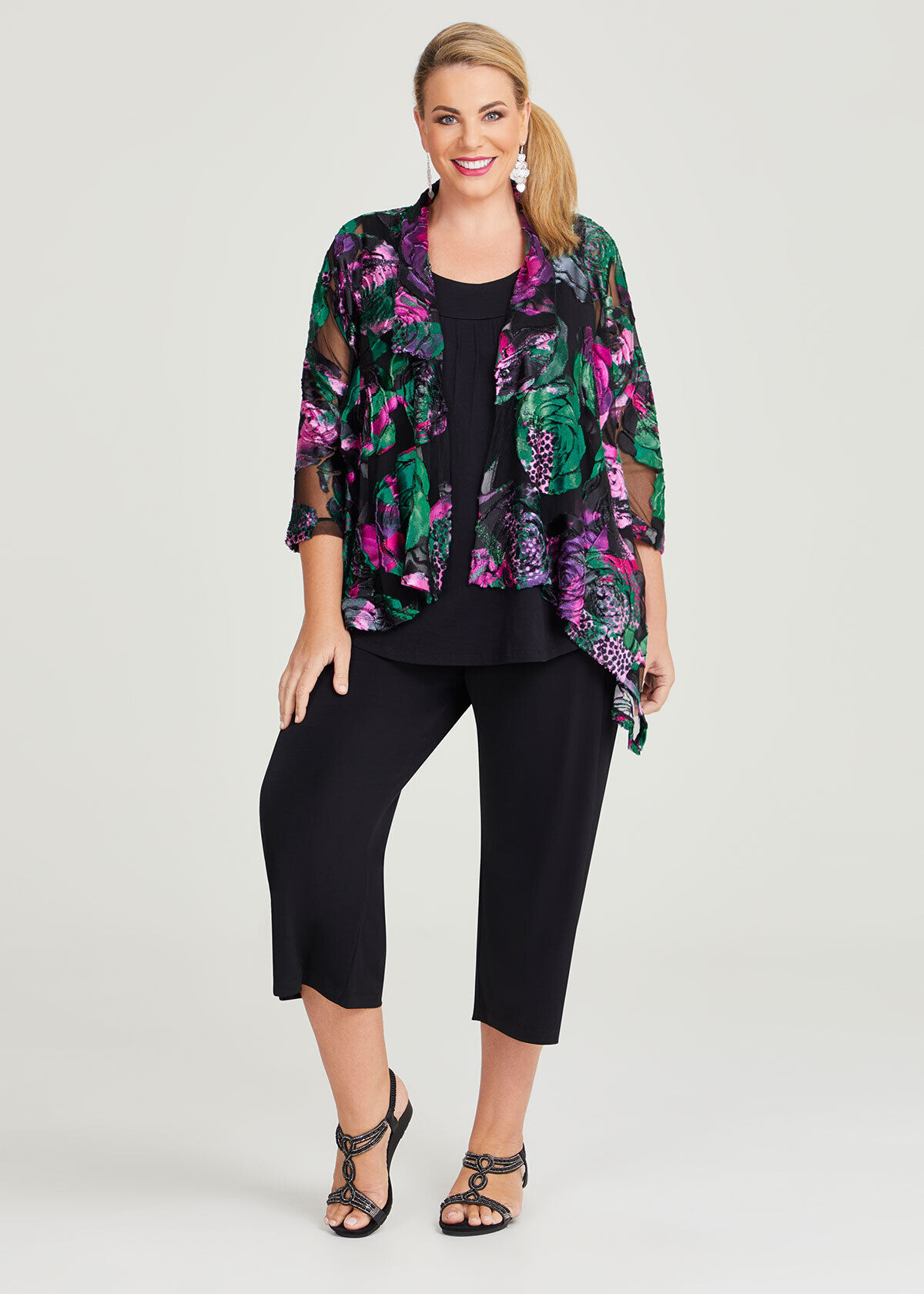 Plus size swing cardigan clearance
