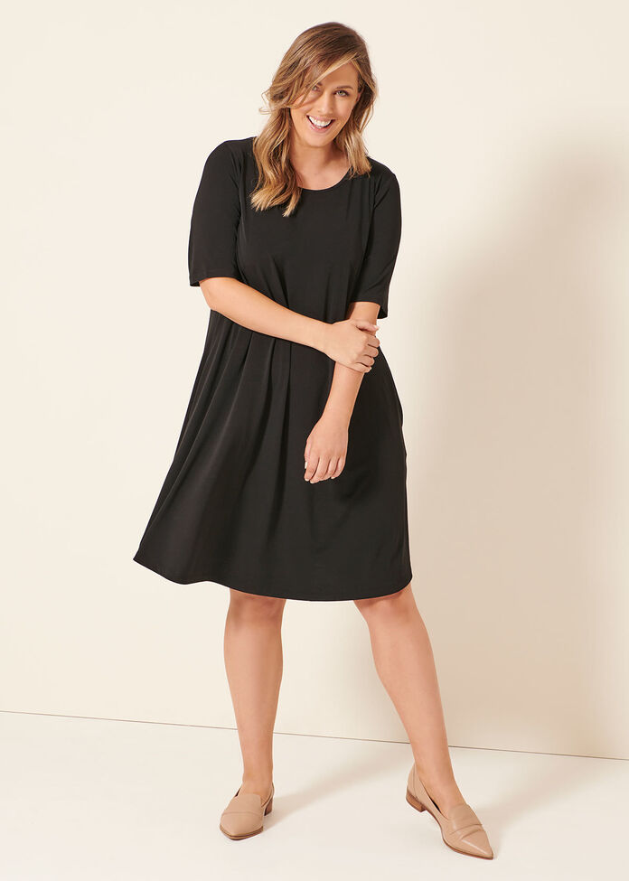Day To Night Short Sleeve Dress, , hi-res