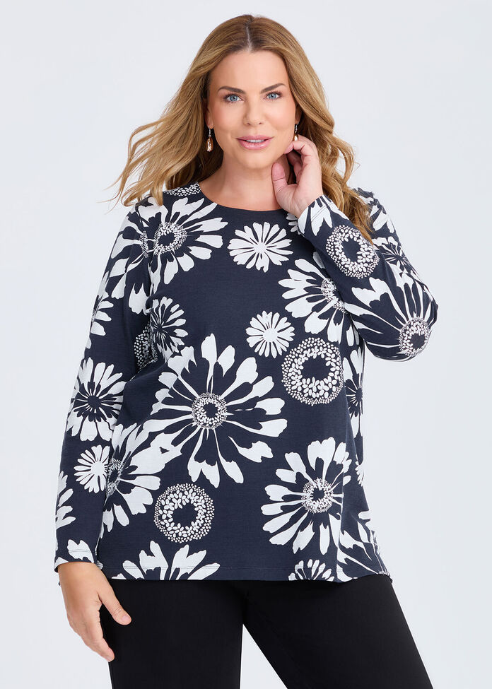 Cotton Gerbera Flower Top, , hi-res