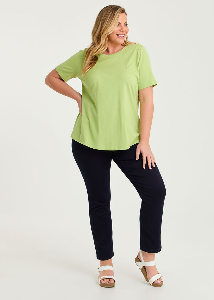 Organic Cotton Crew Neck T-shirt, , hi-res