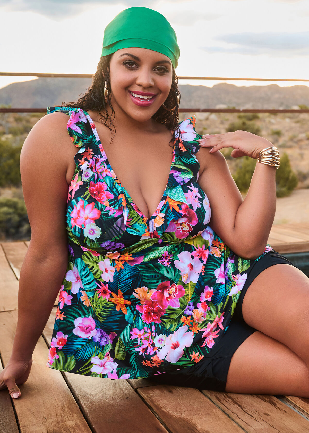 Plus size swim tops 2025