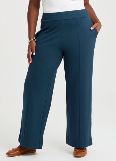 Plus Size Ponte Harper Wide Leg Pant