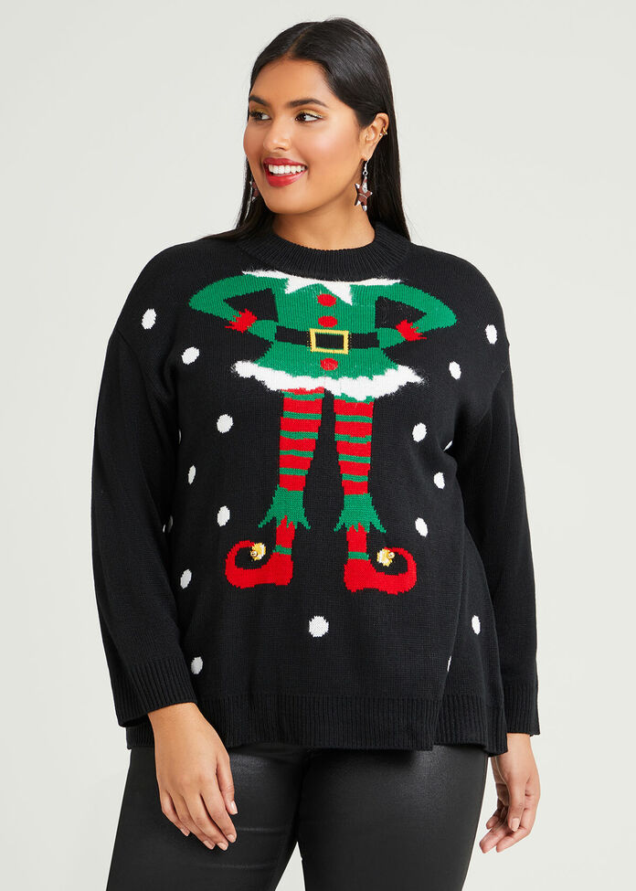 Christmas Elf Jumper, , hi-res