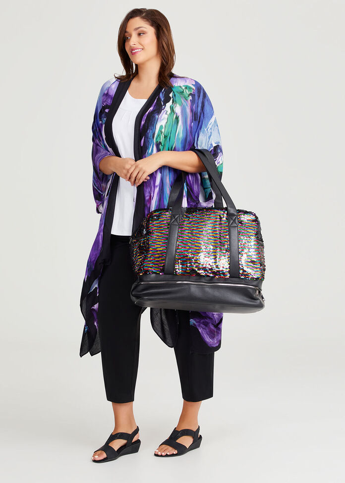 Sequin Weekender Bag, , hi-res