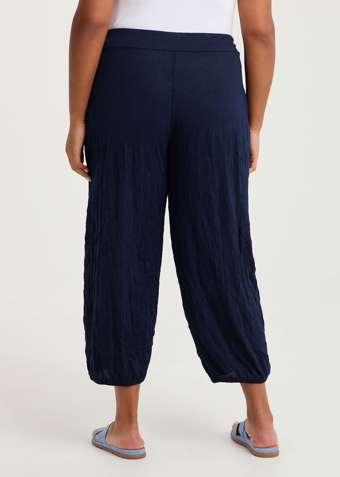 Crush Tuck Lantern Crop Pant, , hi-res
