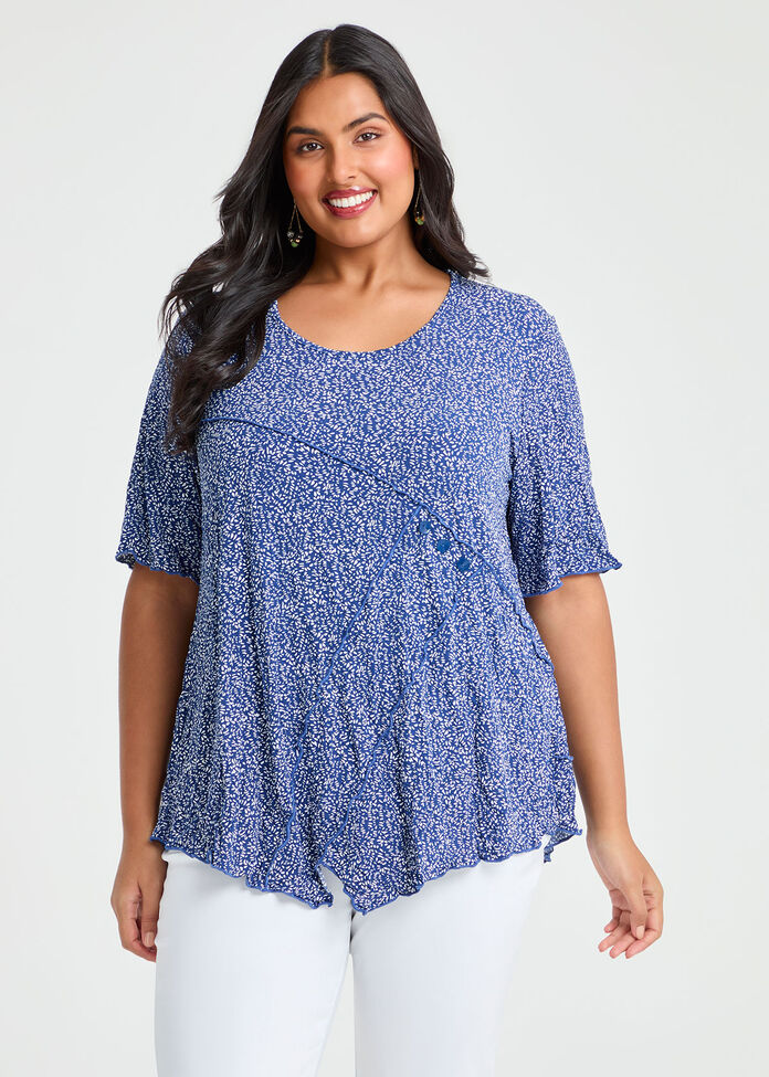 Gemma Luna Angle Crush Top, , hi-res