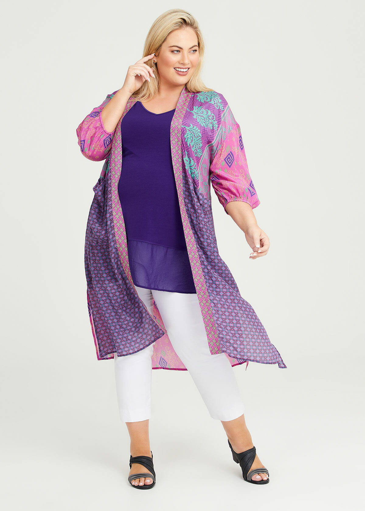 plus size cardigans and kimonos