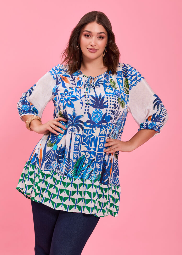Natural Fresh Tropics Tunic, , hi-res