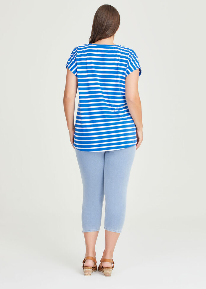 PLUS Caribbean Coast Striped Top main image 1