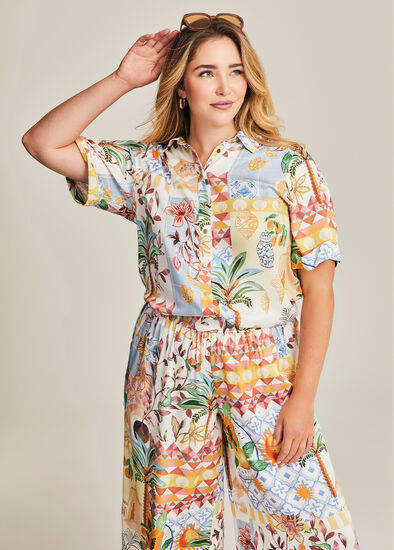 Plus Size Natural Desert Valley Shirt