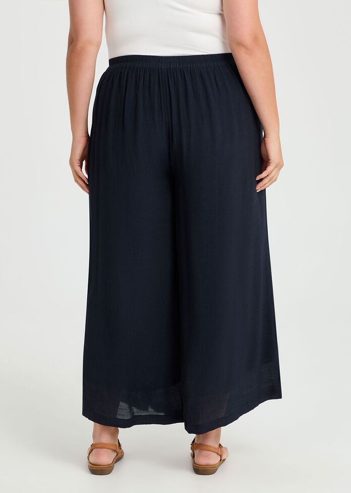 Natural Buttoned Wide Leg Pant, , hi-res