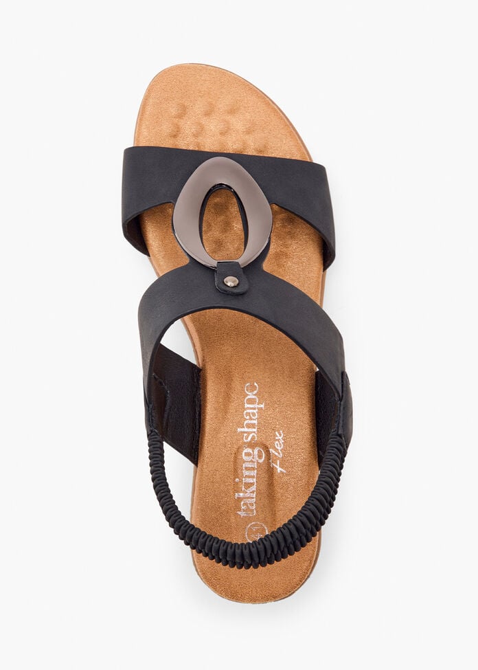 Ring Detail Wedge Sandal, , hi-res
