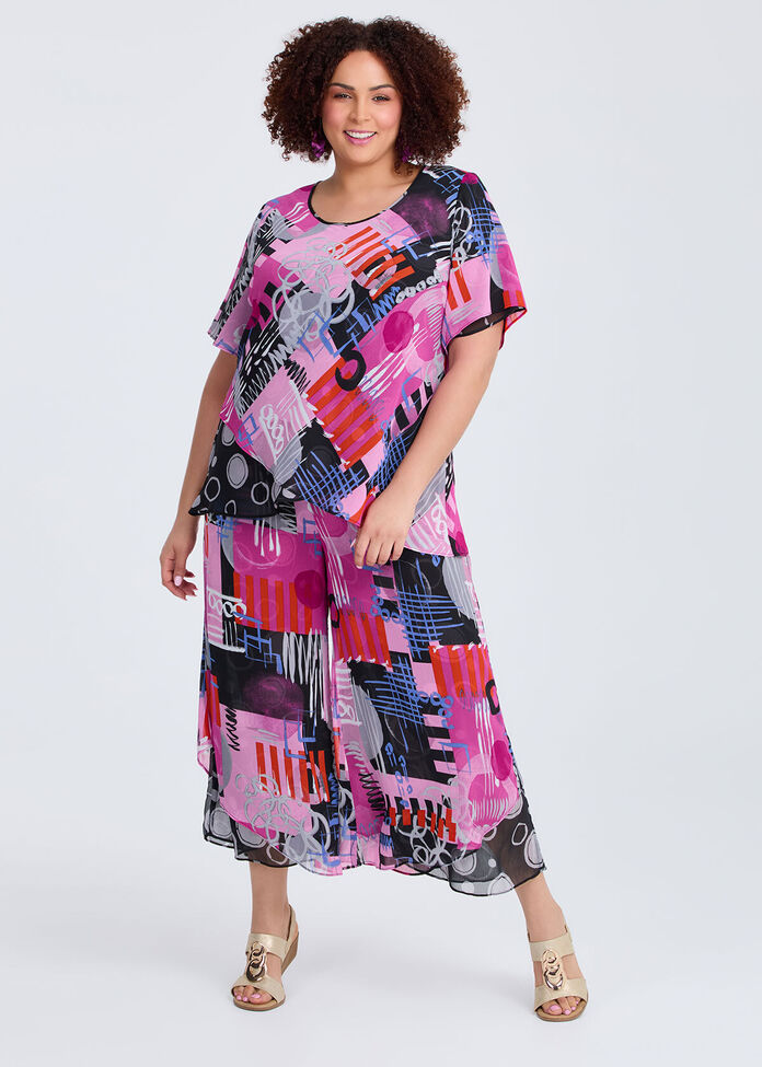 Reversible Travel Palazzo Pant, , hi-res