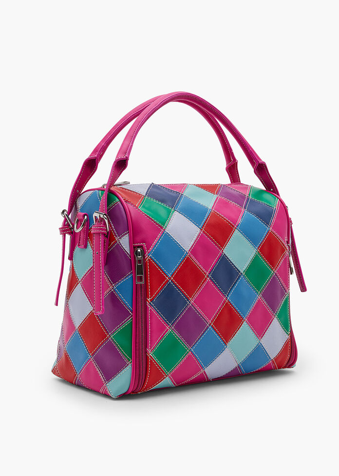 Shop Patchwork Colour Shoulder Bag Accessories Taking Shape AU