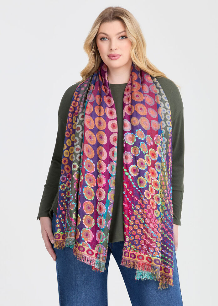 Dotti Embroidered Scarf, , hi-res