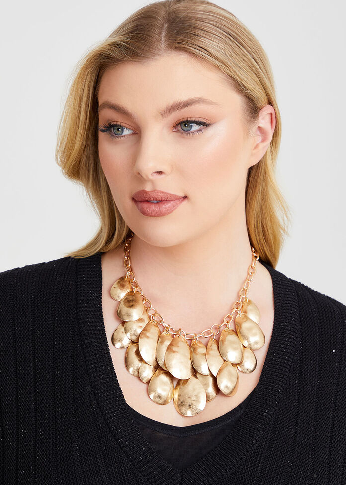 Petal Statement Necklace, , hi-res