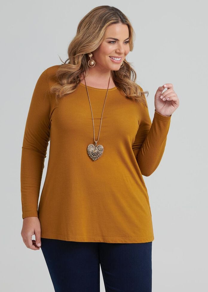Shop Wool Bamboo Top in yellow in sizes 12 to 24 | Taking Shape