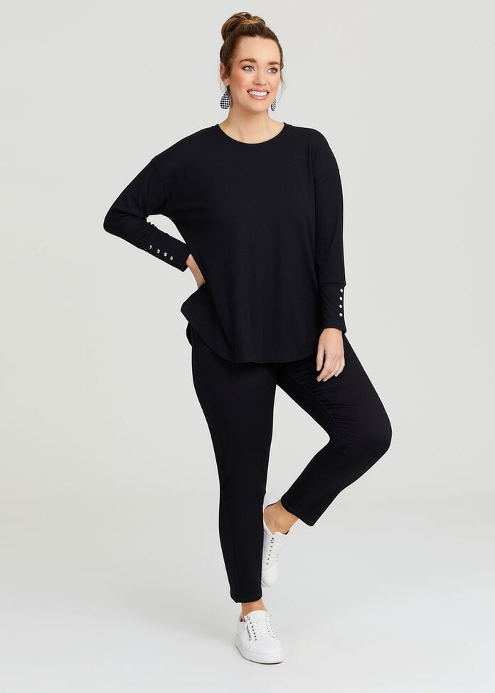 Rib Hi-lo Top, , hi-res