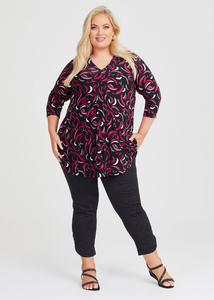 V-neck Detail Tunic, , hi-res